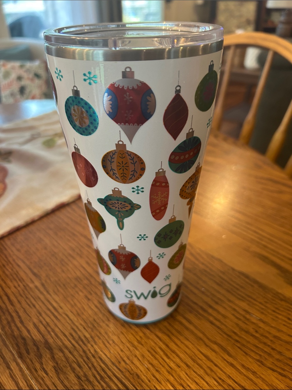 Holiday Ornaments Swig Stainless Steel Tumbler 32 oz